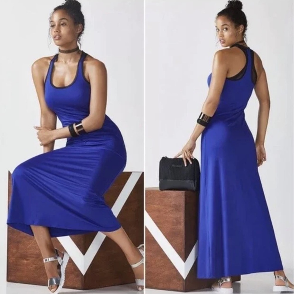 Fabletics Vibrant Blue Midi Dress S